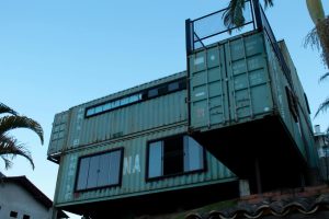 Split level container home