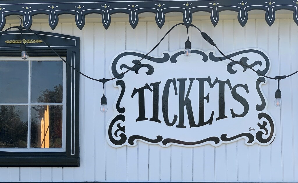 Ticketing booth at an event
