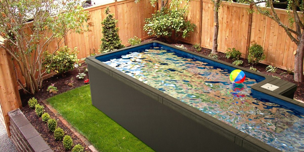 shipping containers, shipping container pools