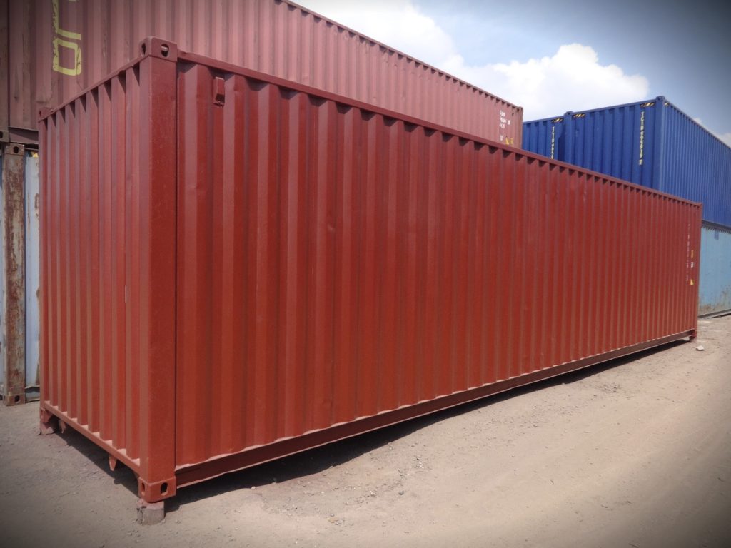 40' container in Red from Tradecorp