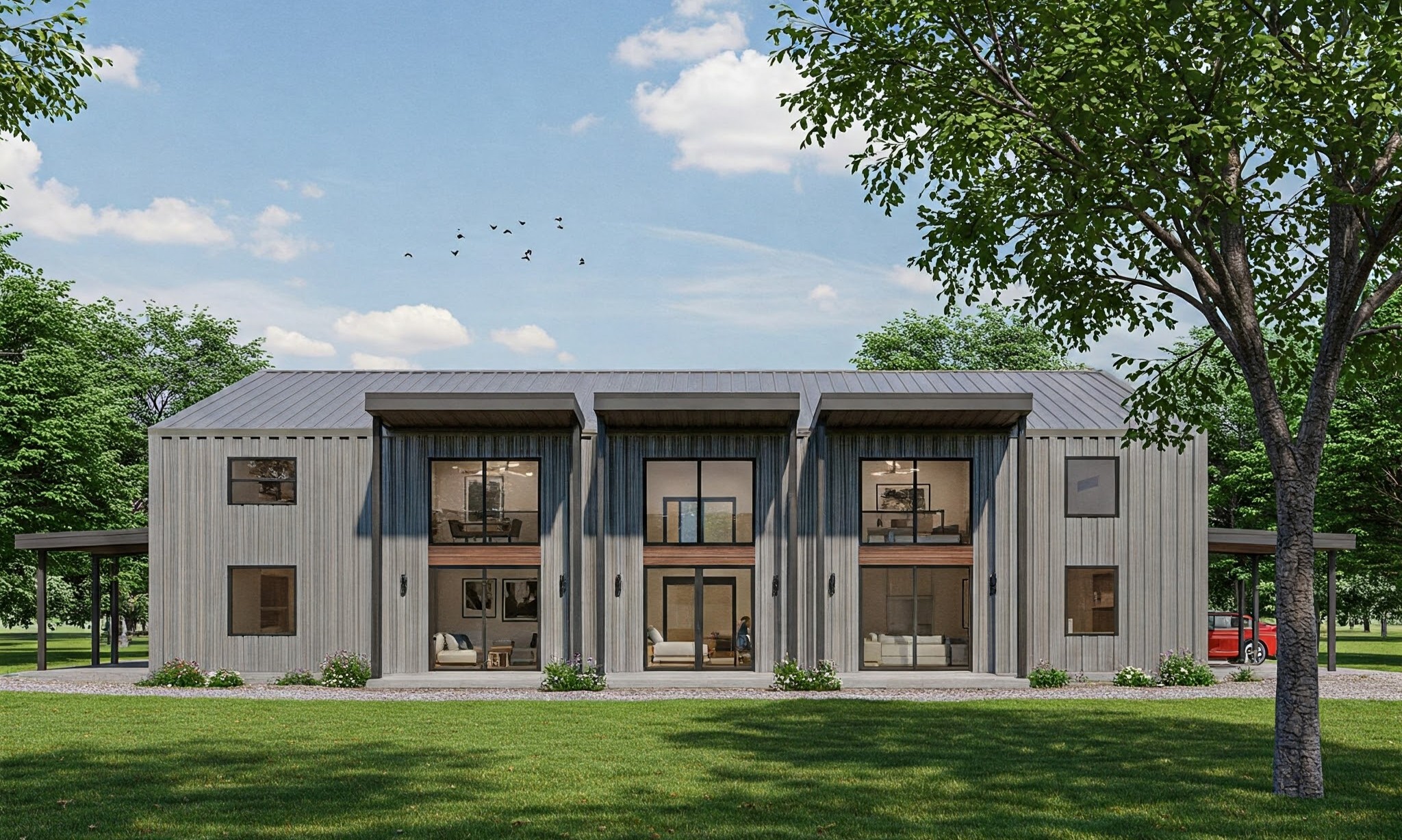 Container barndominium plans