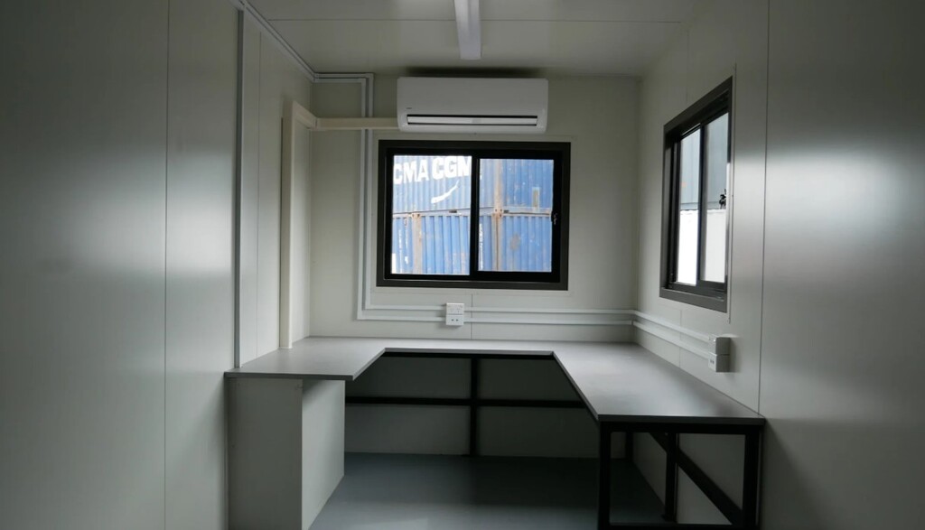 Double-Pane Sliding Window for Your Office Container