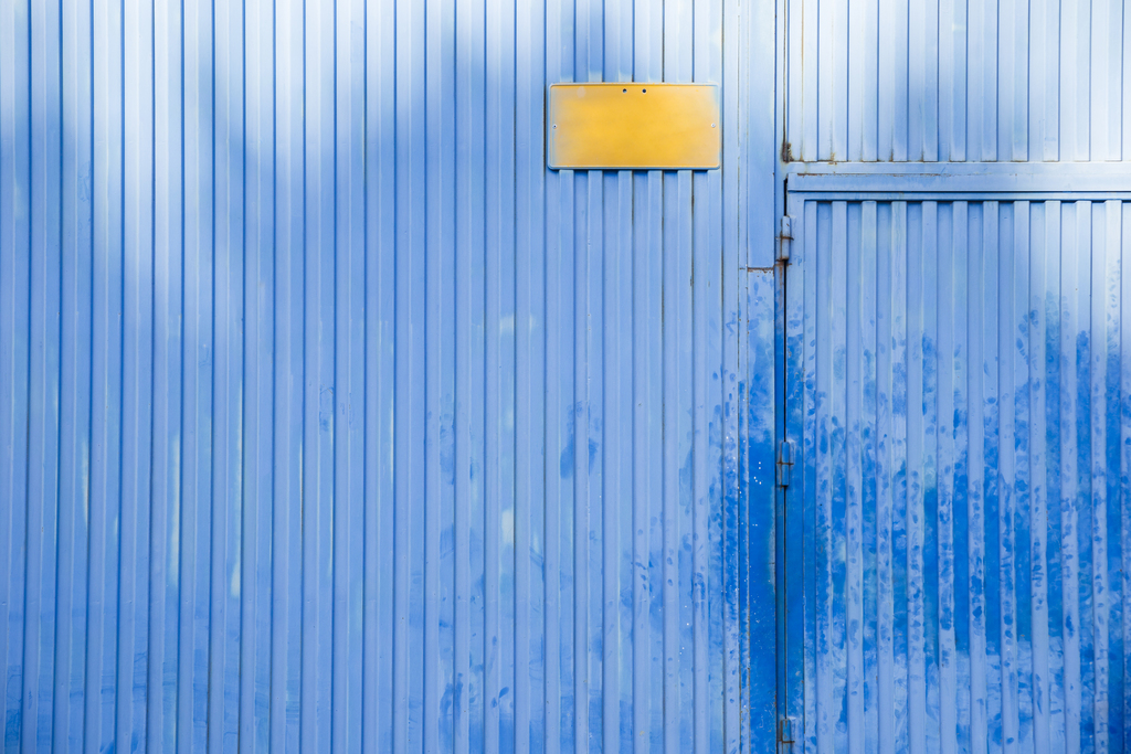 Barn Door with Corrugated Metal for Your Shipping Container