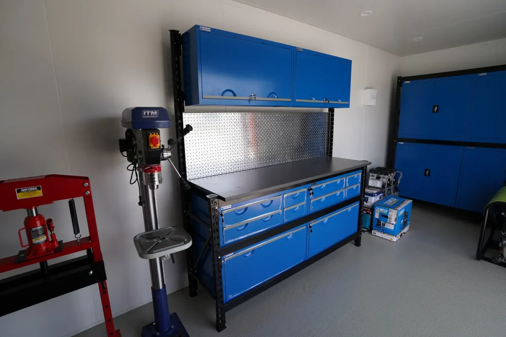 Shipping container workshop design