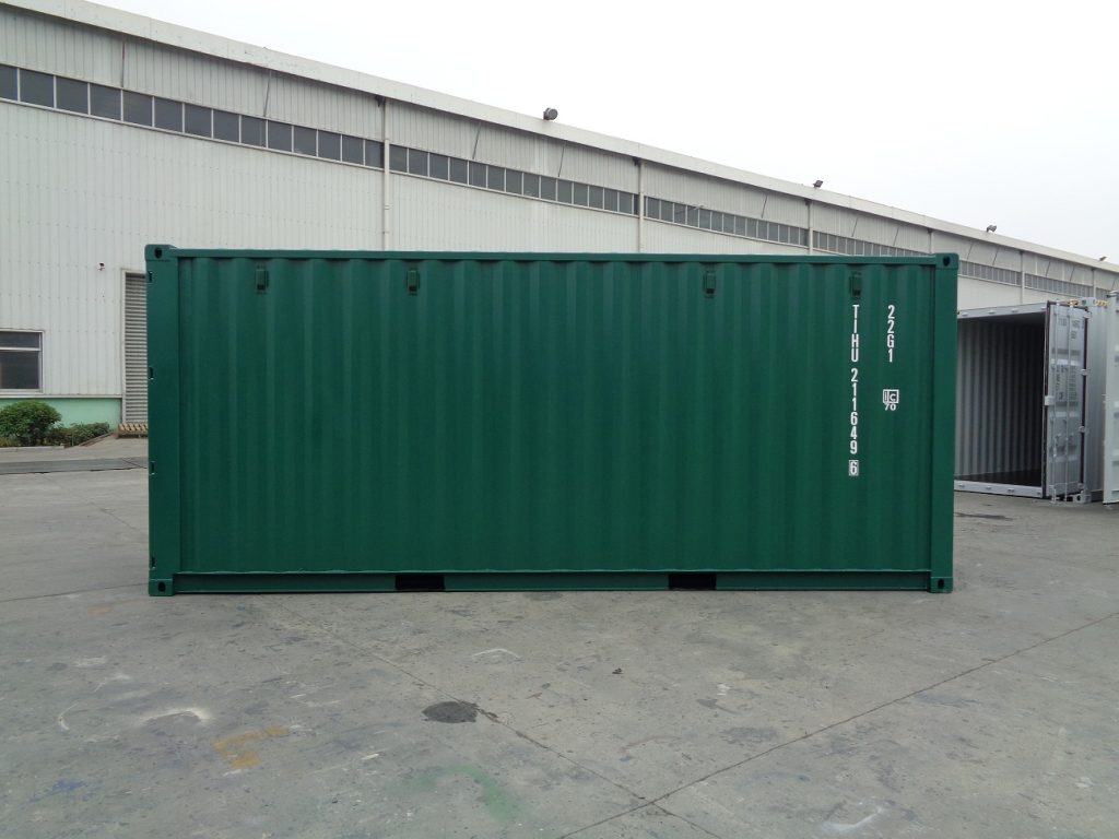 Container in pine green