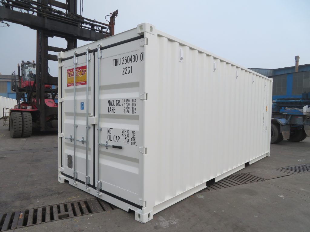 Container in cream white