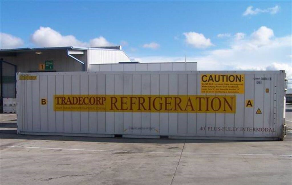 41' 9.10' High Pallet Wide Refrigerated Container