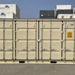 Shipping container door