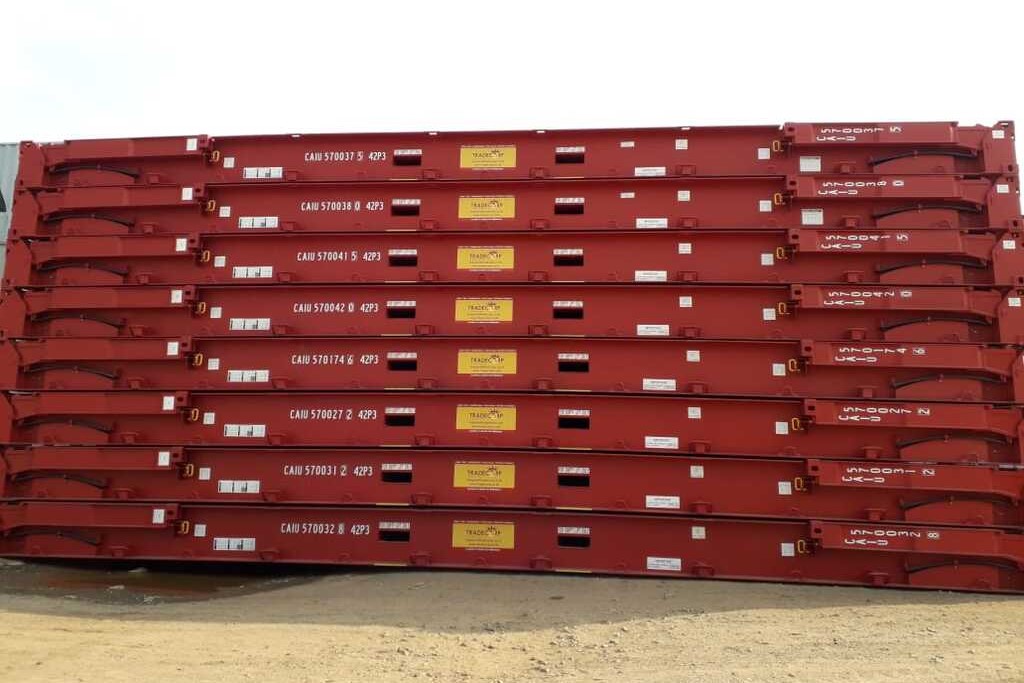 Flat rack container