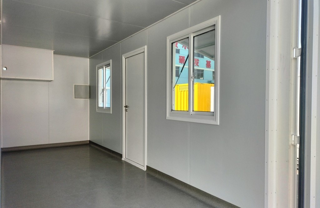 Inside the container office