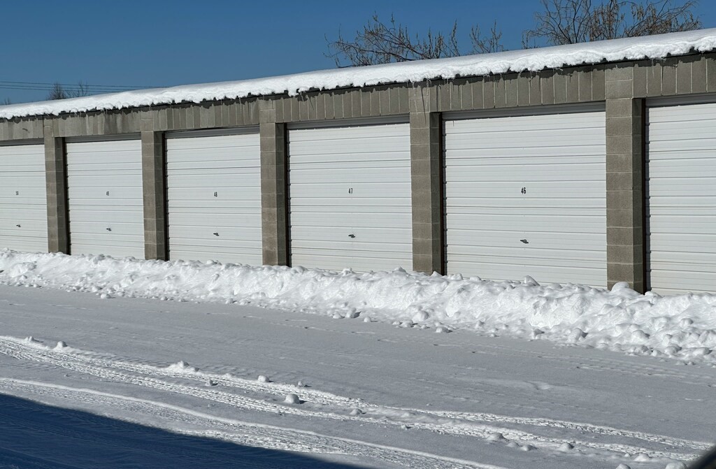 Garage during winter