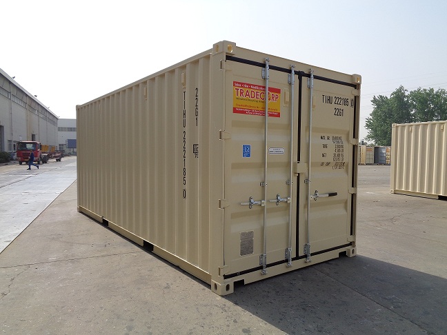 20' dc light ivory shipping containers for sale