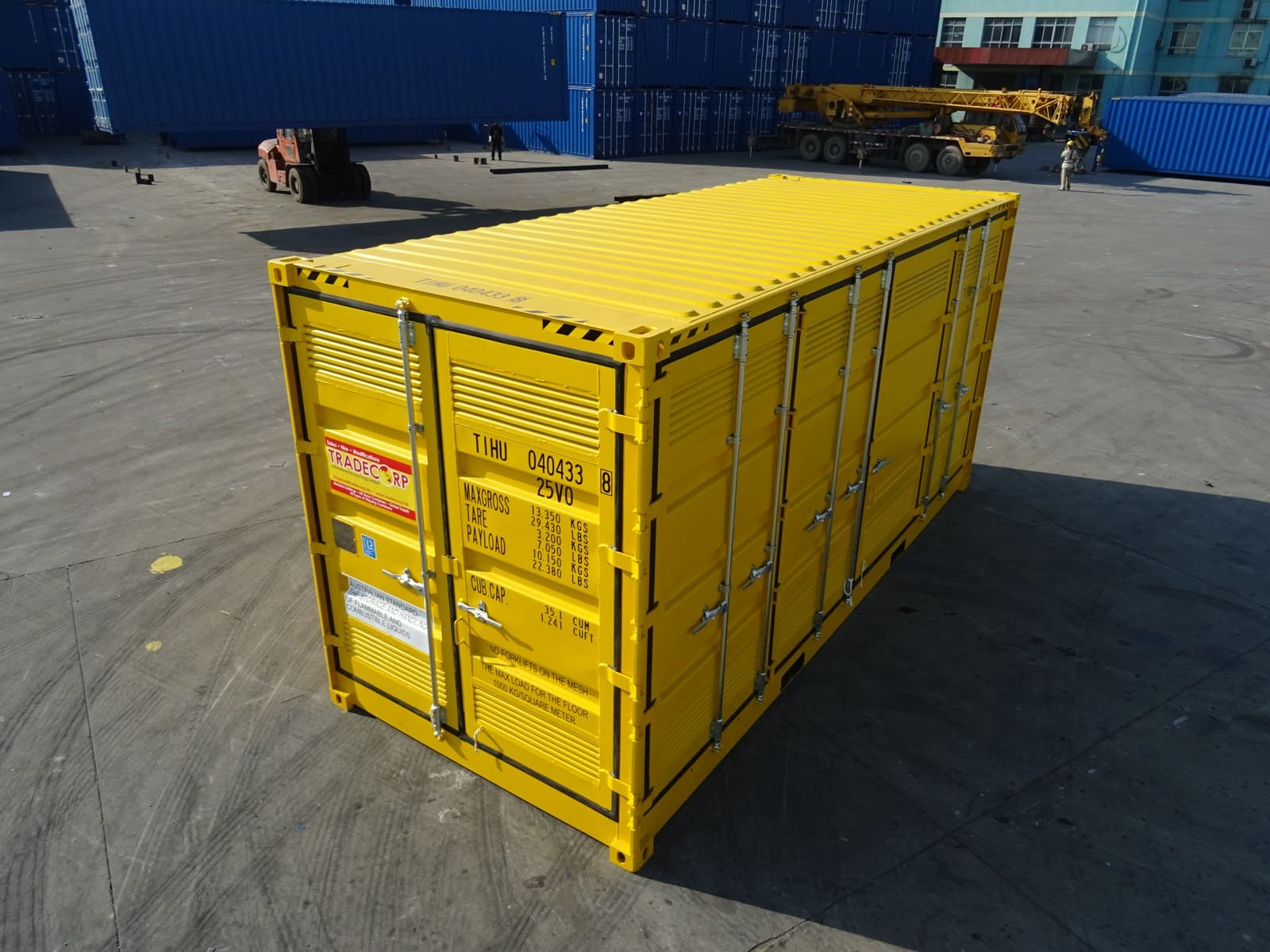 20 Feet High Cube Side Open Dangerous Goods for Sale