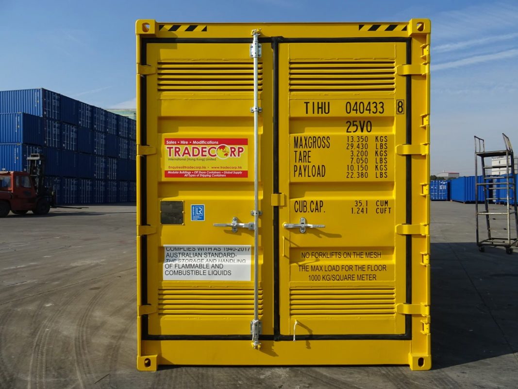 20' high cube side open dangerous goods container 2