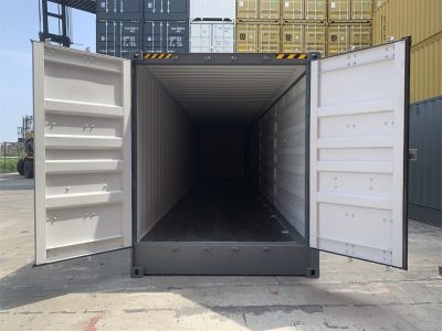 40' high cube side open double door