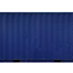 20 feet blue used gp shipping containers for sale side view