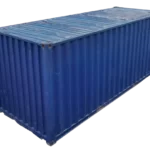 20 feet blue used gp shipping containers side view