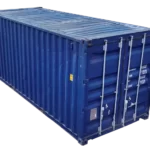 20 feet blue used gp shipping containers side view