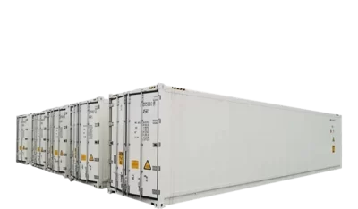 40 High Cube Refrigerated Container Shell 45 degree view