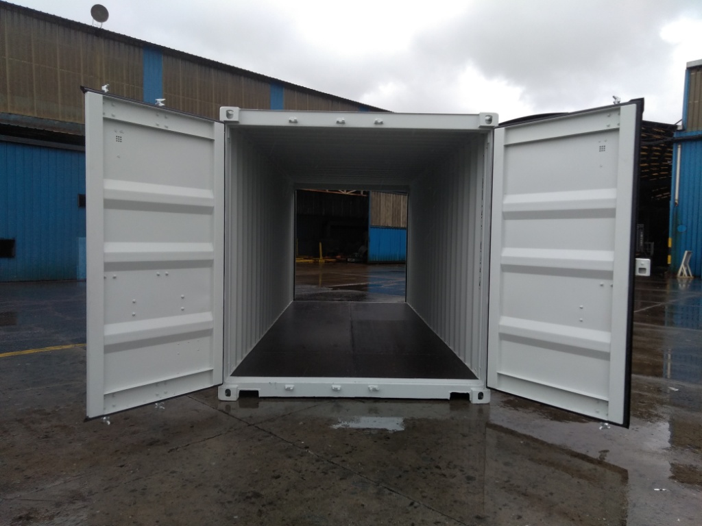20 Feet White General Purpose Double Door Container