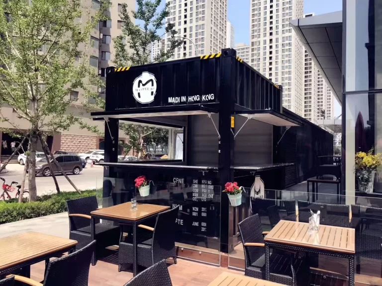 Shipping container restaurant in Orlando