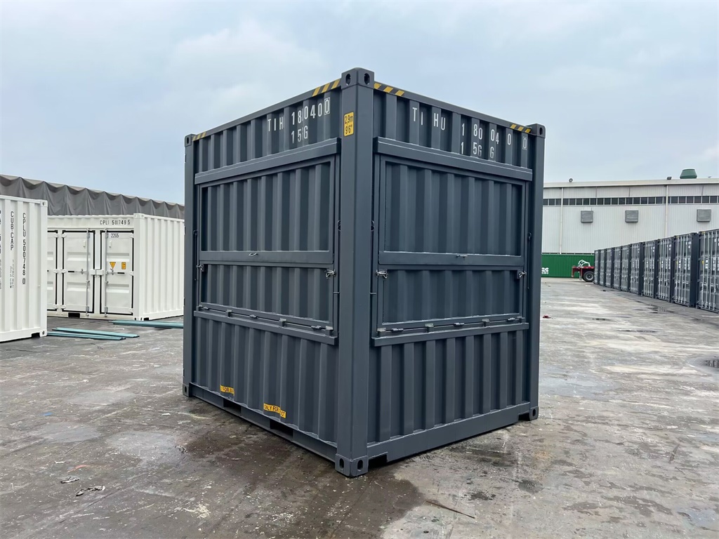  10' High Cube Cafe RAL 7015 Slate Grey Container