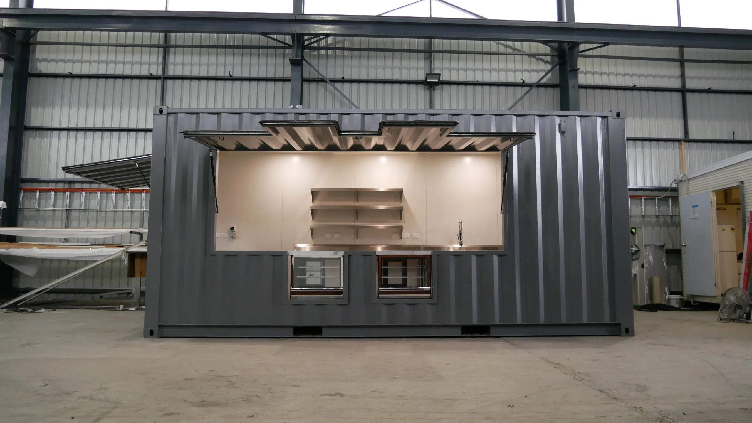 Custom Cafe With Display Cabinet