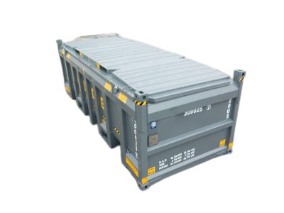 20 Feet BK2 Closed Bulk Container front and top view