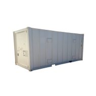 20 Feet White Explosive Magazine container front view