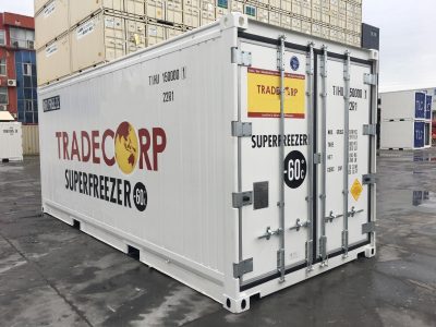 20' refrigerated container super freezer -60c