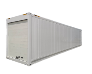 40 feet White High Cube Refrigerated Container with Roll up Door