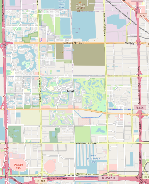 doral map