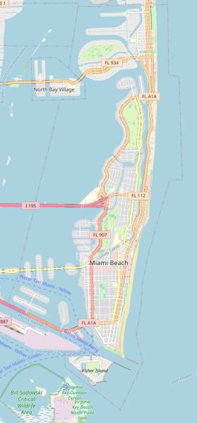 miami beach map