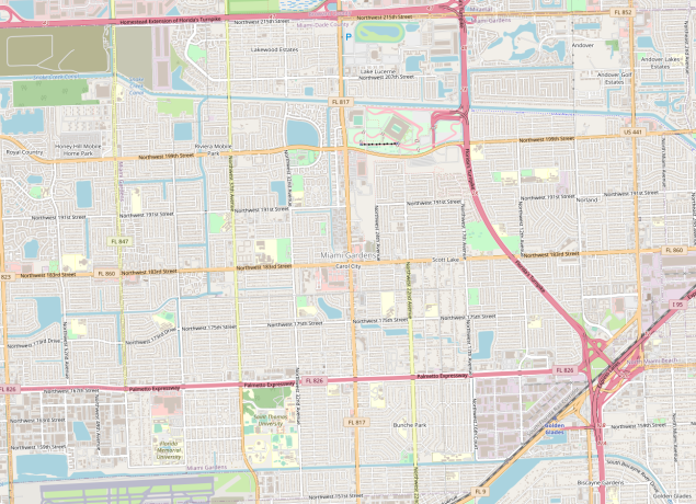 miami gardens map